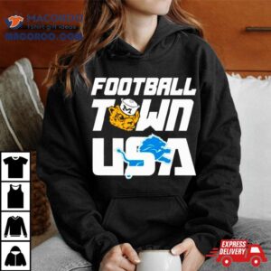 Football Town Usa Wolverines Lions Tshirt