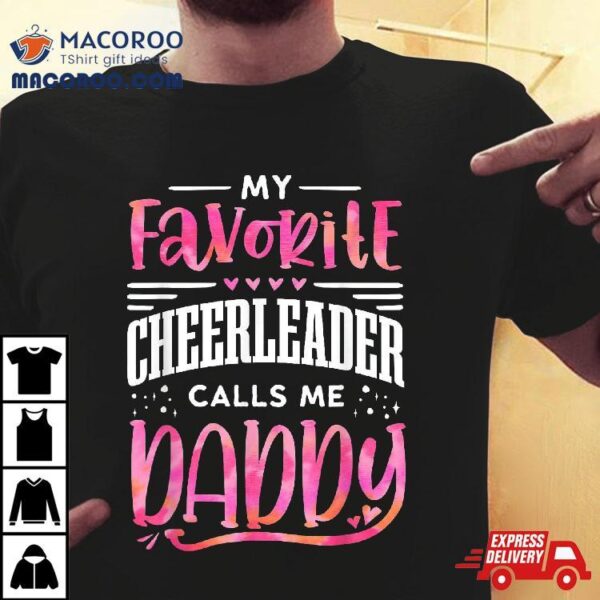 Funny Cheerleading Dad Father Tie Dye Cheer Shirt