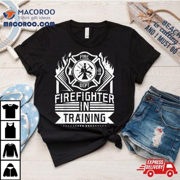 Future Firefighter In Training Thin Red Line Shirt