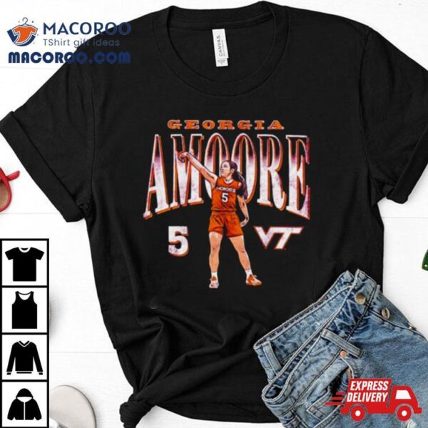 Georgia Amoore Virginia Tech Cartoon Shirt