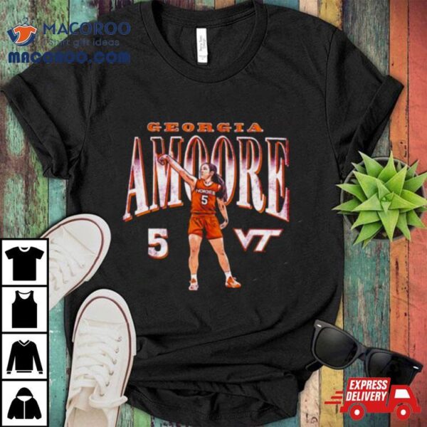 Georgia Amoore Virginia Tech Cartoon Shirt