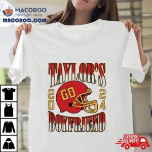 Go Taylor’s Boyfriend 2024 Helmet Football T Shirt