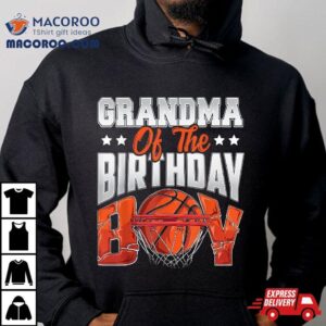 Grandma Basketball Birthday Boy Family Baller B Day Party Tshirt