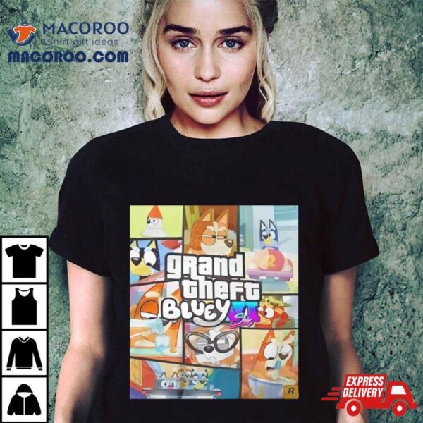 Gta Vi Six X Bluey Shirt