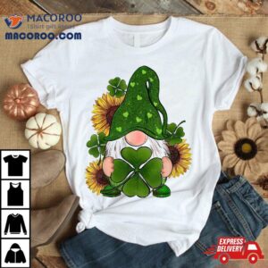 Happy St Patricks Day Gnome Leprechaun Shamrock Gold Irish Shirt