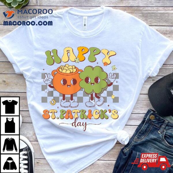 Happy St Patricks Day Shamrock Clover For Kids Shirt