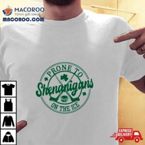 Hockey Prone To Shenanigans On The Ice Logo Shirt