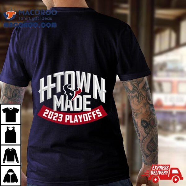 Houston Texans 2023 Nfl Playoffs H Town Made The Road To Vegas Shirt