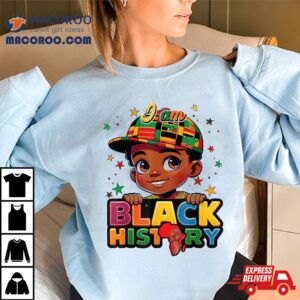 I Am Black History Shirt For Kids Boys Month