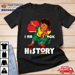 I Am Black History Month Kids Boys Afro African American Tshirt