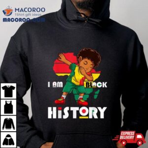 I Am Black History Month Kids Boys Afro African American Tshirt