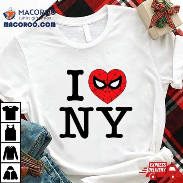 I Love Ny Spider Man Shirt