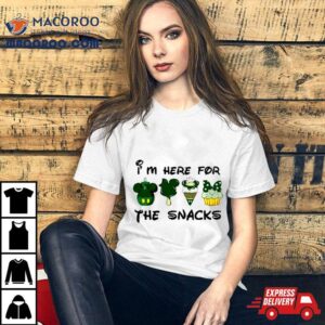 I Rsquo M Here For The Snacks Disney St Patrick Rsquo S Day Tshirt