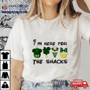 I’m Here For The Snacks Disney St Patrick’s Day Shirt