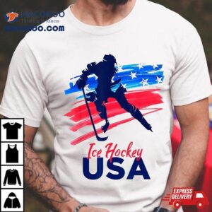 Ice Hockey Usa Support The Team T Flag Lover Tshirt