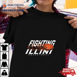 Illinois Fighting Illini Basketball Logo Tshirt