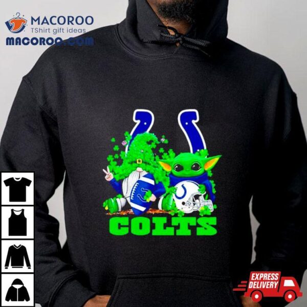 Indianapolis Colts Baby Yoda Happy St.patrick’s Day Shamrock Shirt