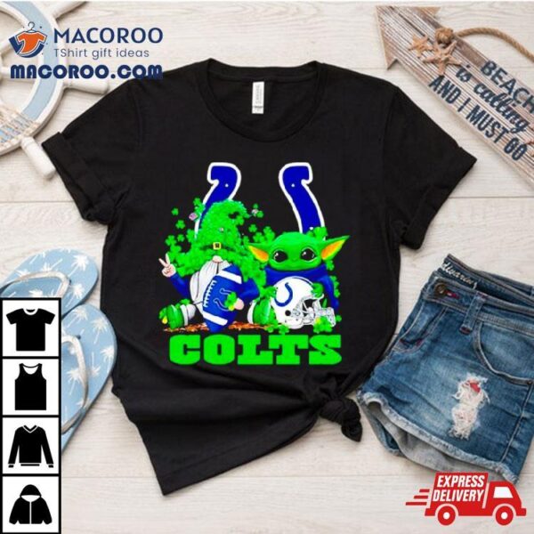 Indianapolis Colts Baby Yoda Happy St.patrick’s Day Shamrock Shirt