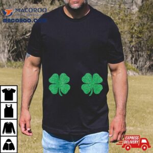 Irish Shamrock Boobs Saint Funny St Patricks Day Tshirt