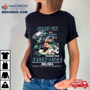 Jason Kelce Eagles Thank You For The Memories Signature Tshirt