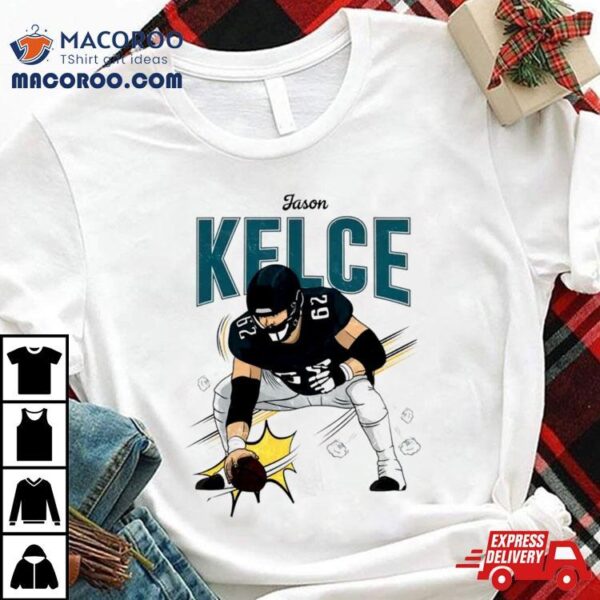 Jason Kelce Heavyweight Cartoon Shirt