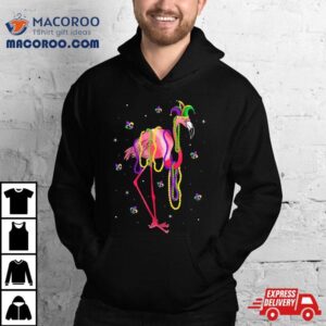 Jester Pink Flamingo Bird Animal Cute Mardi Gras Carnival Shirt 3 Jester Pink Flamingo Bird Animal Cute Mardi Gras Carnival Tshirt