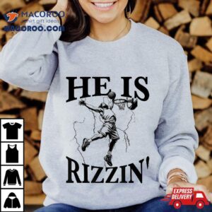 Jesus Is Rizzin Funny Basketball Meme Easter Tshirt