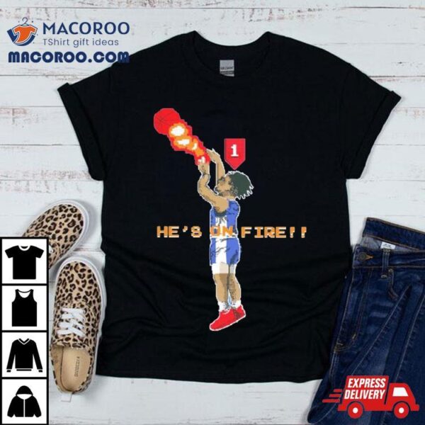 Joel Embiid He’s On Fire Game Shirt