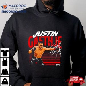 Justin Gaethje Ufc Power Punch Vintage Tshirt