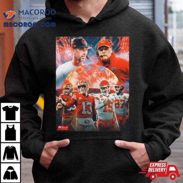 Kansas City Chiefs And San Francisco 49ers Will Head To Head In Super Bowl Lviii Las Vegas Nfl Season 2023 2024 T Shirt