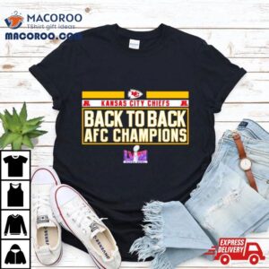 Kansas City Chiefs Back To Back Afc Champions Tshirt