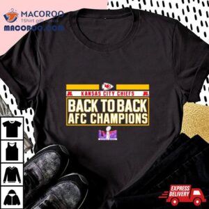 Kansas City Chiefs Back To Back Afc Champions Tshirt