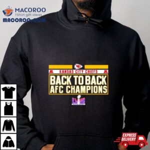 Kansas City Chiefs Back To Back Afc Champions Tshirt