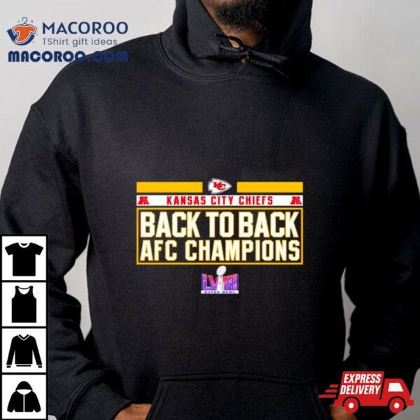 Kansas City Chiefs Back To Back Afc Champions Shirt