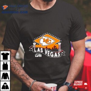 Kansas City Chiefs Football Las Vegas Super Bowl Lviii Football Tshirt