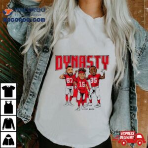 Kansas City Chiefs Mahomes Kelce Amp Jones Dynasty Tshirt