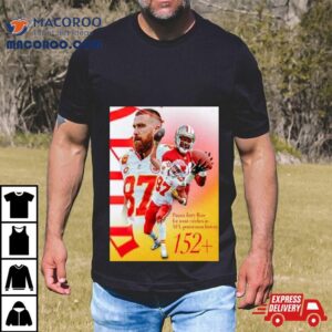 Kansas City Chiefs Travis Kelce Passes Jerry Rice For The Most Catches In Nfl Postseason History Tshirt