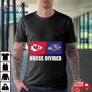 Kansas City Chiefs Vs Baltimore Ravens House Divided Tshirt