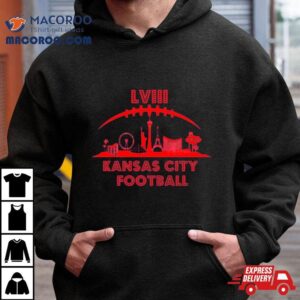 Kansas City Football Super Bowl Lviii Skyline Tshirt