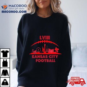 Kansas City Football Super Bowl Lviii Skyline Tshirt