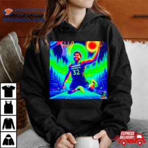 Karl Anthony Towns Flying Kat Psychedelic Meme Minnesota Timberwolves Tshirt