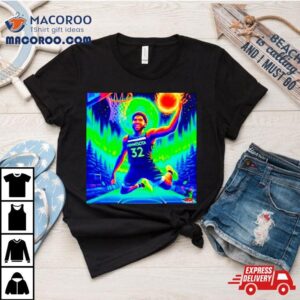 Karl Anthony Towns Flying Kat Psychedelic Meme Minnesota Timberwolves Tshirt