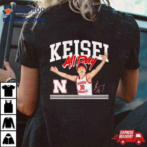 Keisei Tominaga 30 Nebraska Cornhuskers Basketball Retro Shirt