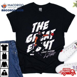 Lamar Jackson Baltimore The Great Eight Football Signature Shirt