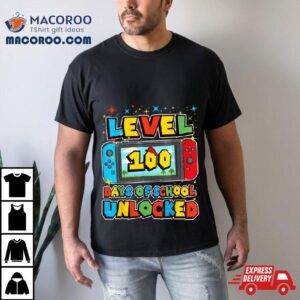 Level Days Of School Unlocked Boys Gamer Video Games Tshirt