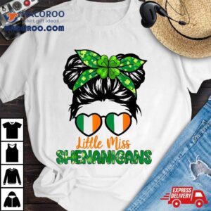 Little Miss Shenanigans St Patricks Day Kids Girls Toddler Tshirt