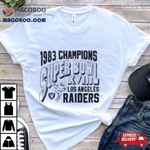 Los Angeles Raiders Super Bowl Xviii Champs Tshirt