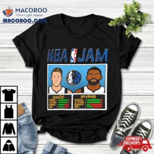 Luka Don I And Kyrie Irving Dallas Mavericks Nba Jam Tri Blend Tshirt