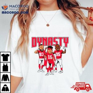 Mahomes Kelce And Jones Kansas City Football Dynasty Shirt