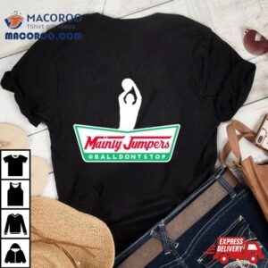 Mainly Jumpers Basketball Parody Logo Tshirt